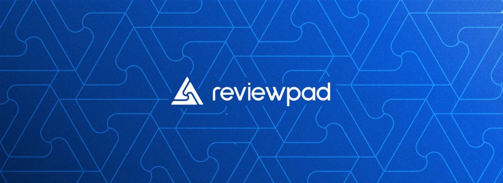 Reviewpad logo blue background